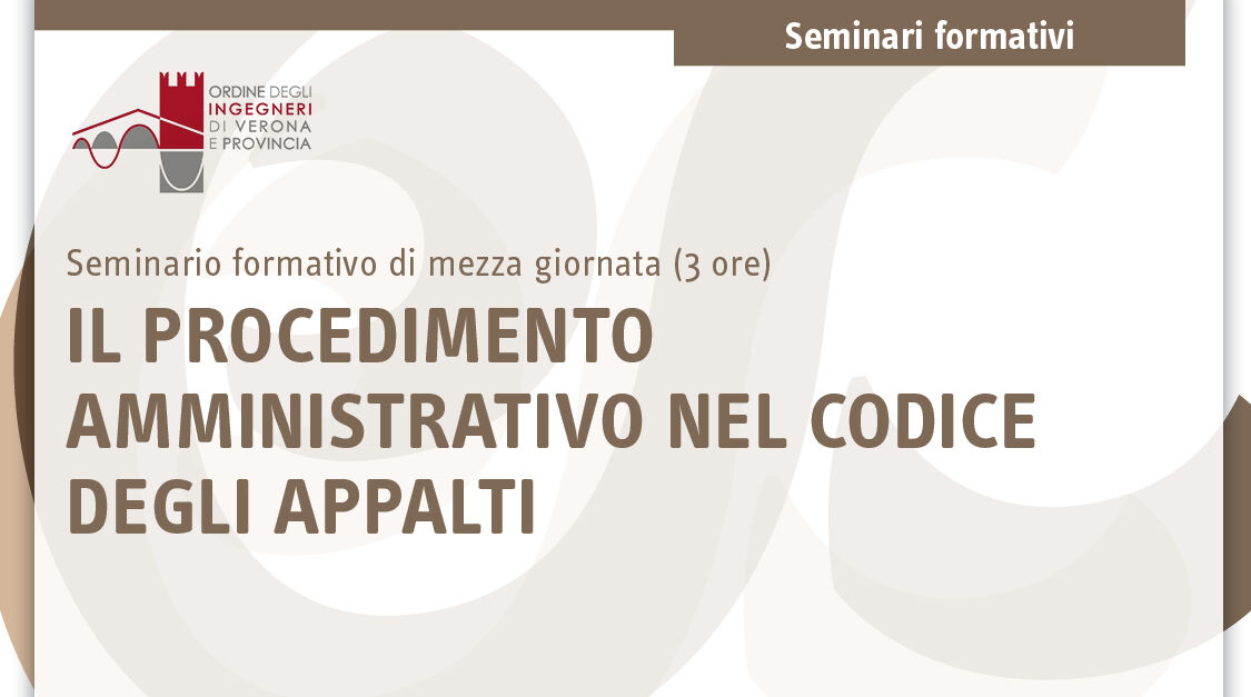 Immagine Procedimento amministrativo nel Codice degli Appalti | Euroconference